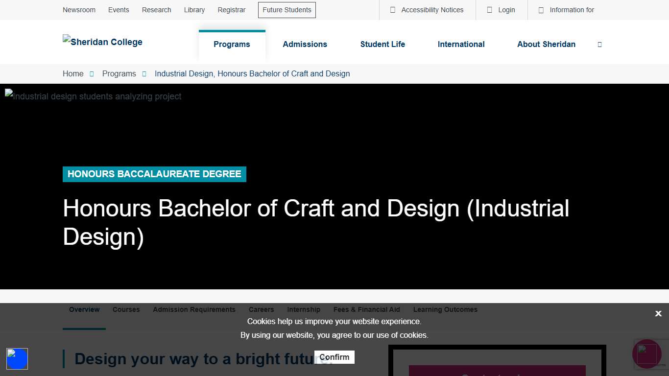 Bachelor of Craft and Design (Industrial Design) Programs Sheridan College