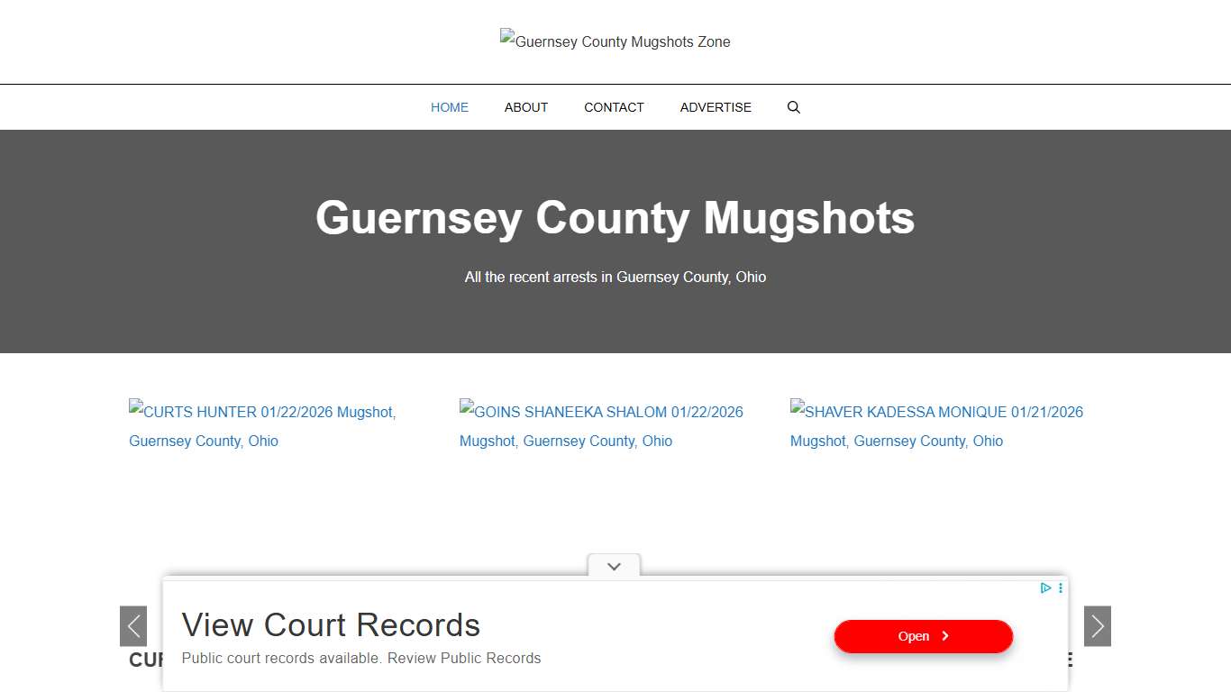 Guernsey County Mugshots Zone